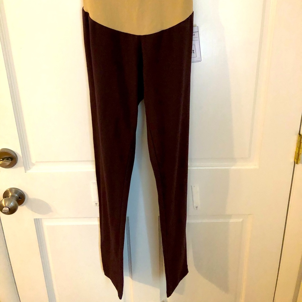 Chocolate Plum Maternity Leggings S